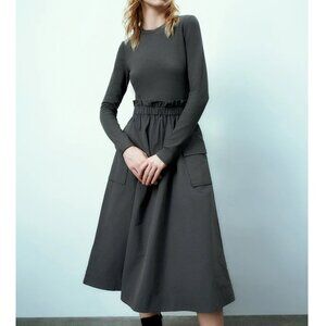 Urban Revivo Crew Neck Skinny Dress